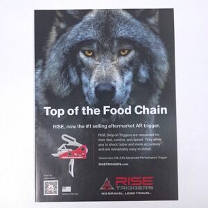 Rise Armament RA-535 Trigger Print Ad Drop-In AR Upgrade Wolf Promo Advertising